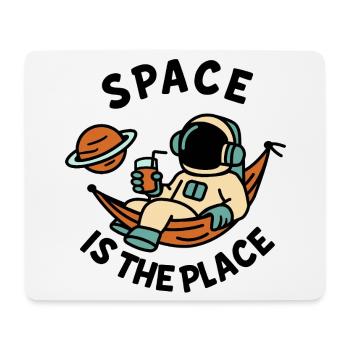 Space Explorer Astronaut Entspannendes Design - Mousepad (Querformat) - Weiß - Vorne