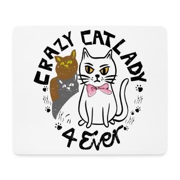 Crazy Cats - Mousepad (Querformat) - Weiß - Vorne