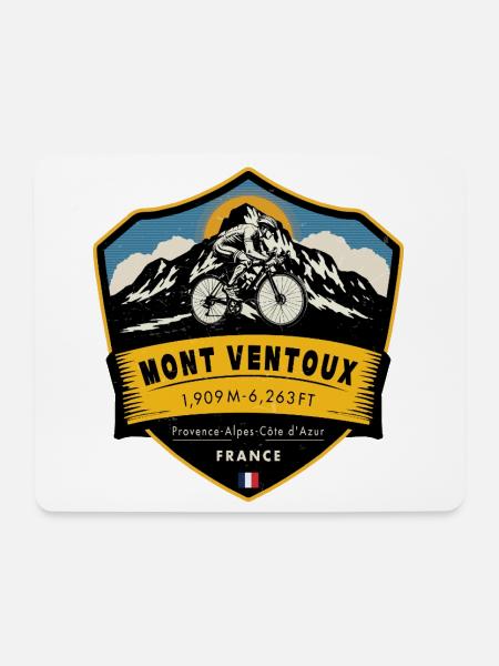 Mont Ventoux , Frankreich - Mousepad (Querformat) - Weiß