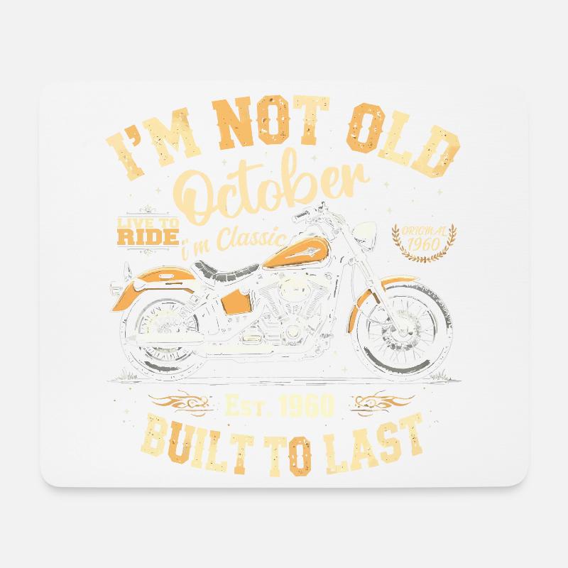 Geburtstag October 1960 Jahrestag oktober 1960 - Mousepad (Querformat) - Weiß