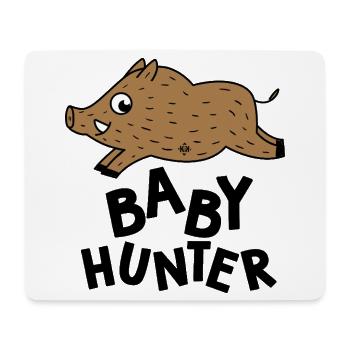 Babyjäger für die Geburts-Schwangerschaftsjagd - Mousepad (Querformat) - Weiß - Vorne