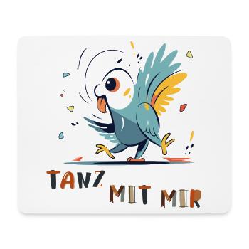  Papagei möchte Tanzen - Mousepad (Querformat) - Weiß - Vorne