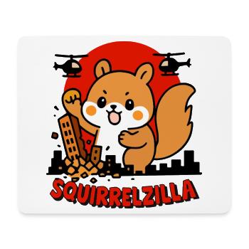 Squirrelzilla Urbanes Abenteuer - Mousepad (Querformat) - Weiß - Vorne
