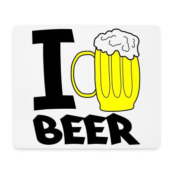 Yellow Beer Mug Sketch - Mouse Pad (horizontal) - white - Front
