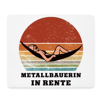 Pension : Métallurgiste retraité, retraité - Tapis de souris (format paysage) - blanc - Devant
