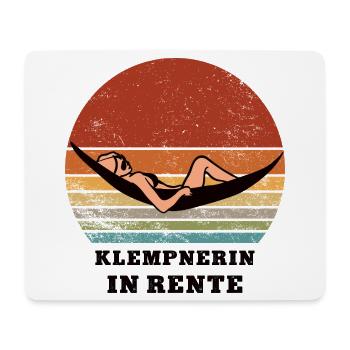 Pension, plumber, retiree, retired - Mouse Pad (horizontal) - white - Front