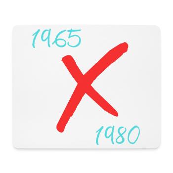 Génération X - Tapis de souris (format paysage) - blanc - Devant