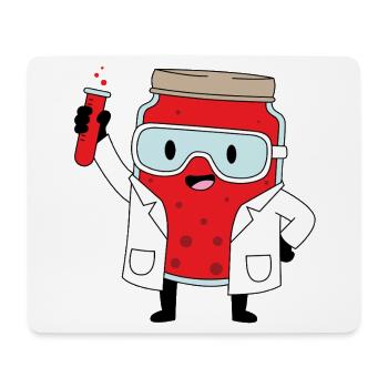 Lab Hero Jam Bottle Cartoon - Mouse Pad (horizontal) - white - Front