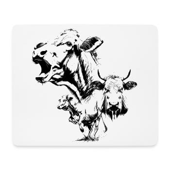 The Three Cows - Mouse Pad (horizontal) - white - Front
