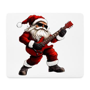 Guitaristes électriques Noël - Tapis de souris (format paysage) - blanc - Devant