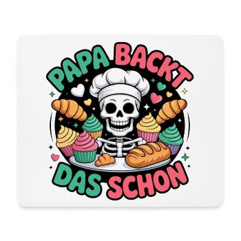 Dad bakes it nicely - Mouse Pad (horizontal) - white - Front