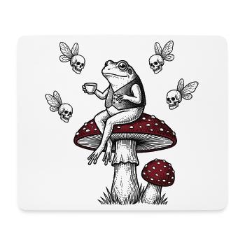 Gentleman grenouille - Tapis de souris (format paysage) - blanc - Devant