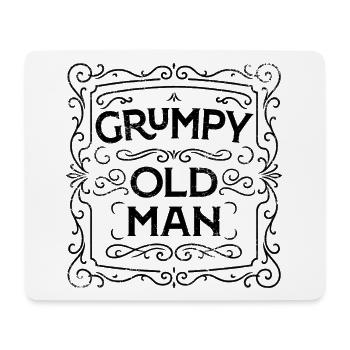 GRUMPY OLD MAN - Tapis de souris (format paysage) - blanc - Devant