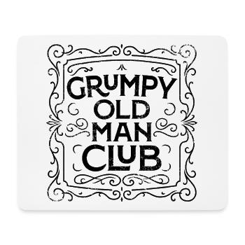 Grumpy Old Man Club - Tapis de souris (format paysage) - blanc - Devant
