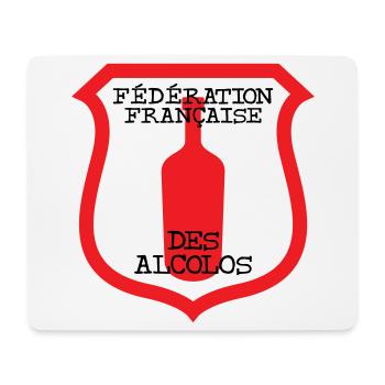 French Federation of Alcolos - Mouse Pad (horizontal) - white - Front