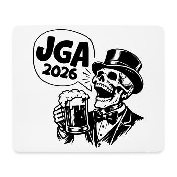Jga 2026 Bachelor Party Skull - Mouse Pad (horizontal) - white - Front