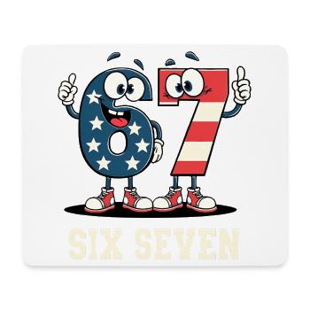 US Flag 67 Memes Six Seven - Mouse Pad (horizontal) - white - Front