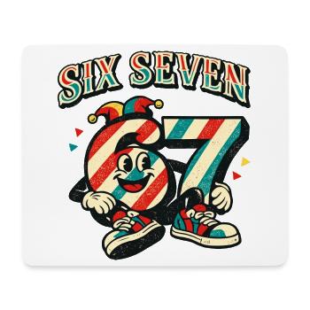 67 Six Seven Carnival Cute Italy Meme - Mouse Pad (horizontal) - white - Front