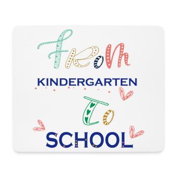 Maternelle - Tapis de souris (format paysage) - blanc - Devant
