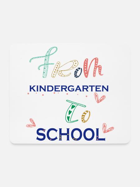 Kindergarten - Mousepad (Querformat) - Weiß