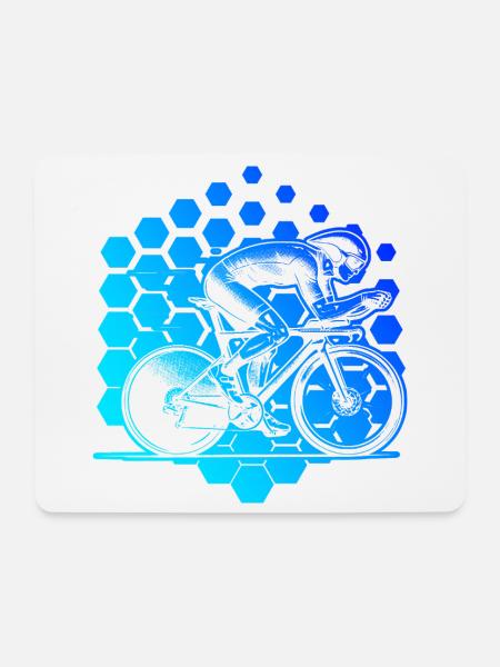 Klassisches Roadbike Motiv - Mousepad (Querformat) - Weiß
