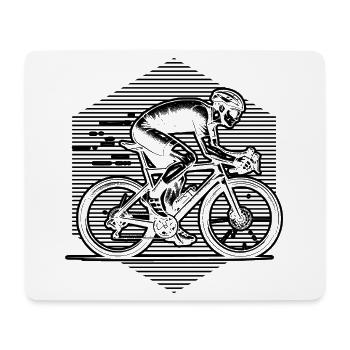 Purist road bike theme - Mouse Pad (horizontal) - white - Front