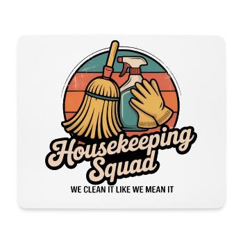 Funny Cleaning Design - Mouse Pad (horizontal) - white - Front