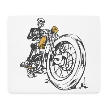 Skeleton_Moto_Spirit - Mousepad (Querformat) - Weiß - Vorne