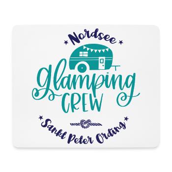 Sankt Peter Ording Camping Glamping Crew Nordsee - Mousepad (Querformat) - Weiß - Vorne