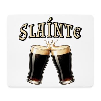 Sláinte - Irish toast with beer - Mouse Pad (horizontal) - white - Front