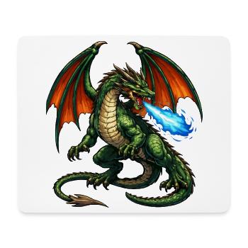 Fire Dragon: Flamestorm - Mouse Pad (horizontal) - white - Front