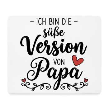 Süße Version von Papa – Lustiges Baby Design - Mousepad (Querformat) - Weiß - Vorne