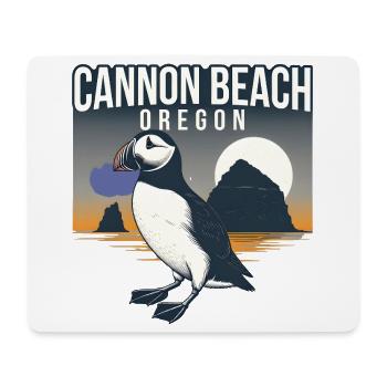 Cannon Beach, Oregon - Mouse Pad (horizontal) - white - Front