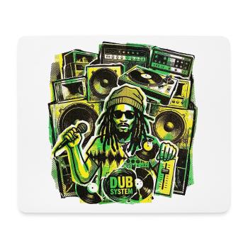 Dub Reggae Soundsystem - Mousepad (Querformat) - Weiß - Vorne