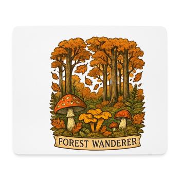 Waldwanderer Herbstpfad - Mousepad (Querformat) - Weiß - Vorne
