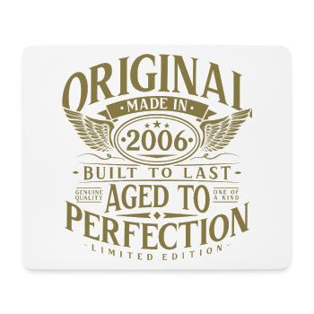 2006 Jahrgang Geburtstag Vintage Retro Geschenk - Mousepad (Querformat) - Weiß - Vorne