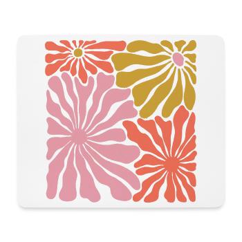 Spring Blossoms Pop Art Pattern - Mouse Pad (horizontal) - white - Front