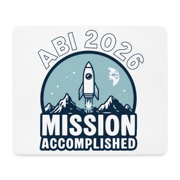 Abi 2026 - Mission accomplie - Tapis de souris (format paysage) - blanc - Devant