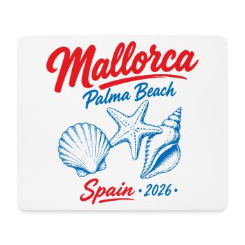 Malle 2026 Mallorca Palma Beach Spain 2026 - Mouse Pad (horizontal) - white - Front