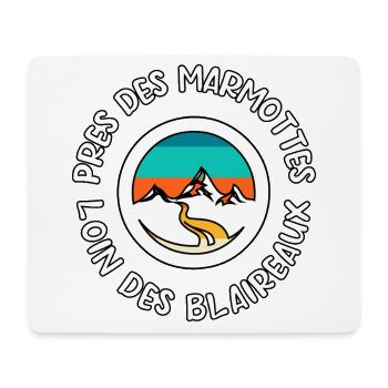 Marmots Monts Market - Mouse Pad (horizontal) - white - Front