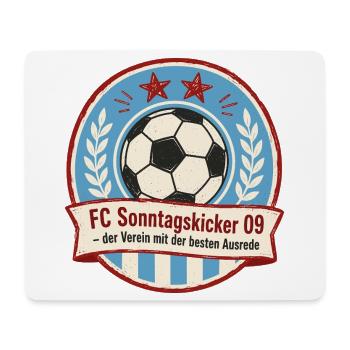 FC Sonntagskicker 09 - Mousepad (Querformat) - Weiß - Vorne