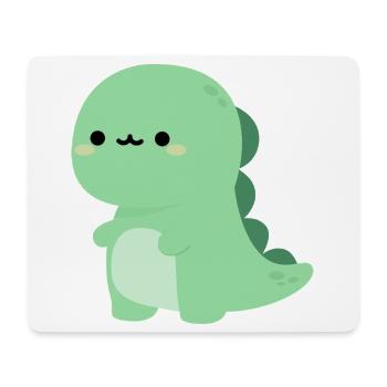 T-rex Rexy - Tapis de souris (format paysage) - blanc - Devant