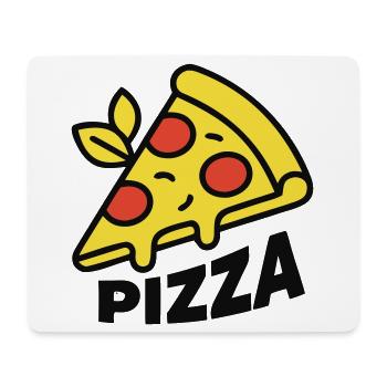 Pizza Piece Lettering Italy Pizzeria - Mouse Pad (horizontal) - white - Front