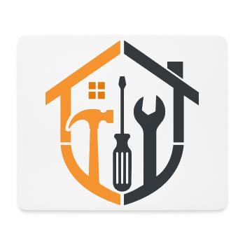 Caretaker Coat of Arms – Craftsman Logo - Mouse Pad (horizontal) - white - Front