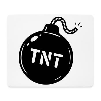 Symbole TNT de la bombe - Tapis de souris (format paysage) - blanc - Devant