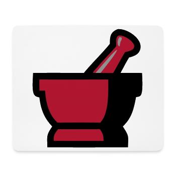 Mörser Stößel Gewürze Kochen Apotheke - Mousepad (Querformat) - Weiß - Vorne