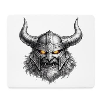 Wikinger-Kriegerhelm-Emblem - Mousepad (Querformat) - Weiß - Vorne