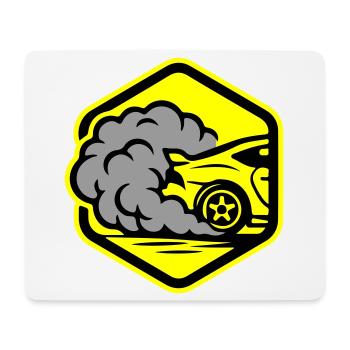 Car Gas Icon Car Racing - Mouse Pad (horizontal) - white - Front