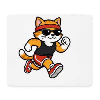 Running - Mouse Pad (horizontal) - white - Front