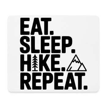 Eat. Sleep. Hike. Repeat. - Mouse Pad (horizontal) - white - Front